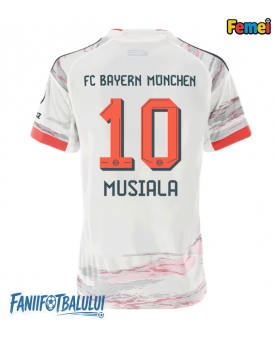 Bayern Munich Jamal Musiala #10 Tricou Fotbal Replică 2025-26 Femei Deplasare